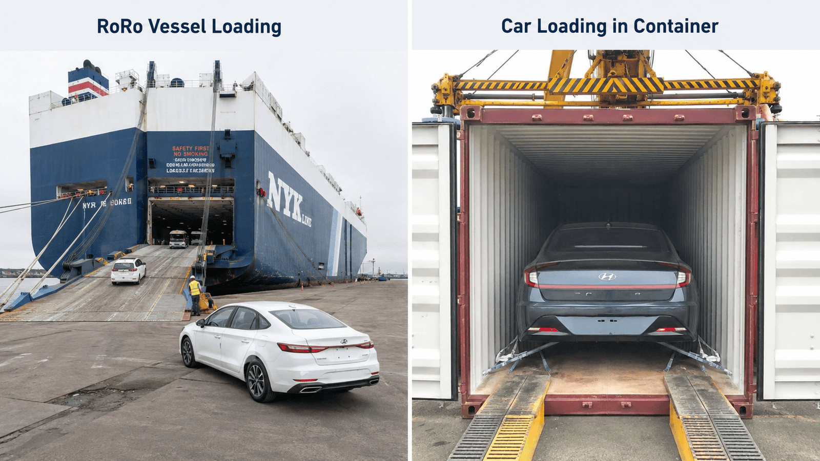 RoRo vs Container Shipping